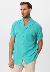 Antioch Blusenshirt Monaka Türkis/Grün