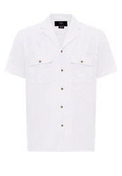 Antioch Blusenshirt Monaka Weiß/Dunkelblau/Khaki/Creme