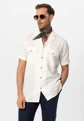 Antioch Blusenshirt Monaka Khaki/Beige/Weiß