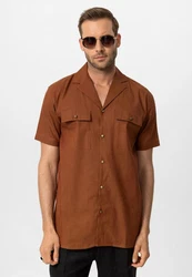 Antioch Blusenshirt Monaka Orange/Braun/Rot