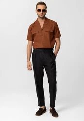 Antioch Blusenshirt Monaka Orange/Braun/Rot