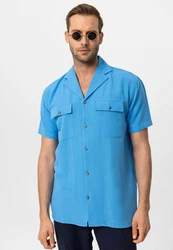 Antioch Blusenshirt Monaka Hellblau/Blau