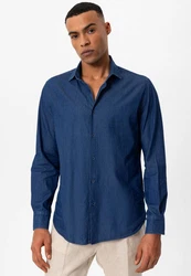 Antioch Blusenshirt Layun Blau/Dunkelblau