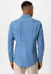 Antioch Blusenshirt Layun Dunkelblau/Blau/Hellblau