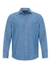 Blusenshirt Layun - Long Sleeve - Cotton - Slim Fit