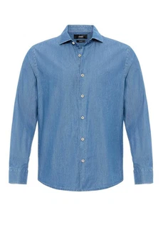 Antioch Blusenshirt Layun Dunkelblau/Blau/Hellblau