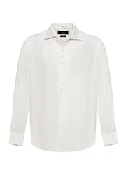 Blusenshirt Marino - Open Collar - Relax Fit - Long Sleeve