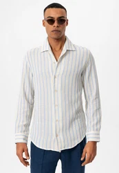 Antioch Blusenshirt Tokyo Mischfarben/Creme/Hellblau/Beige/Gelb