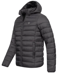 Geographical Norway Steppjacke Parka Schwarz/Grau/Dunkelgrau