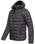Geographical Norway Steppjacke Parka Schwarz/Grau/Dunkelgrau