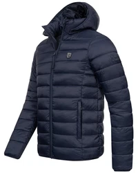 Geographical Norway Steppjacke Parka Dunkelblau/Hellblau