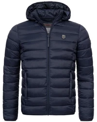 Geographical Norway Steppjacke Parka Dunkelblau/Hellblau