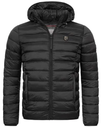 Geographical Norway Steppjacke Parka Schwarz/Grau/Dunkelgrau