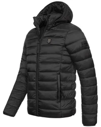 Geographical Norway Steppjacke Parka Schwarz/Grau/Dunkelgrau