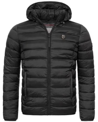 Geographical Norway Steppjacke Parka Schwarz/Grau/Dunkelgrau