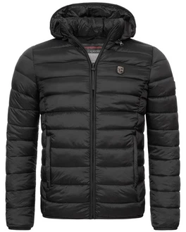 Geographical Norway Steppjacke Parka Schwarz/Grau/Dunkelgrau