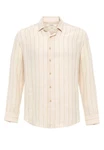 Antioch Blusenshirt Paris Langarm Casual Slim Fit Weiß/Beige/Orange/Creme