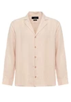 Antioch Blusenshirt Kopenhag Relax Fit Lapel Collar Beige/Orange/Rosa