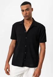 Antioch Blusenshirt ZAGREB Schwarz/Hellblau