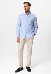 Antioch Blusenshirt Benedetto Hellblau/Blau/Dunkelblau