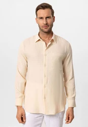 Antioch Blusenshirt Ilario Weiß/Beige/Orange/Khaki