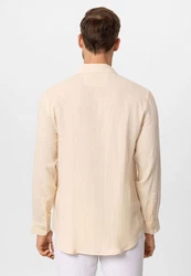 Antioch Blusenshirt Ilario Weiß/Beige/Orange/Khaki