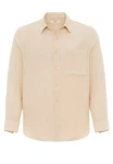 Antioch Blusenshirt Ilario Weiß/Beige/Orange/Khaki
