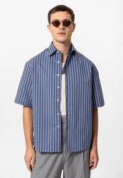 Antioch Blusenshirt Fernando Hellblau/Blau