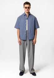 Antioch Blusenshirt Fernando Hellblau/Blau