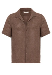 Antioch Blusenshirt Giovanni Braun/Grau/Beige/Dunkelbraun