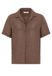 Antioch Blusenshirt Giovanni Braun/Grau/Beige/Dunkelbraun
