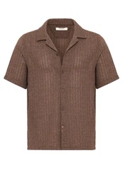 Antioch Blusenshirt Giovanni Braun/Grau/Beige/Dunkelbraun