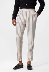 Antioch 7/8-Strandhose Aurelio Beige/Khaki/Grau/Weiß