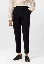 Antioch Strandhose Augusto Regular Fit Schwarz/Dunkelgrau