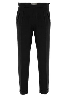 Antioch Strandhose Augusto Regular Fit Schwarz/Dunkelgrau