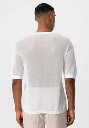 Antioch Poloshirt OSLO Kurzarm Crewneck Grau/Khaki/Weiß