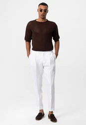 Antioch Poloshirt OSLO Kurzarm Crewneck Dunkelbraun/Braun