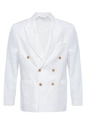 Winterjacke Nepido - Double Breasted - Linen - Regular Fit