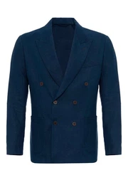 Winterjacke Nepido - Double Breasted - Linen - Regular Fit