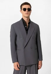 Antioch Winterjacke Luca Dunkelgrau/Dunkelblau/Grau