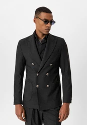 Antioch Winterjacke Irmgard Dunkelgrau/Grau/Schwarz