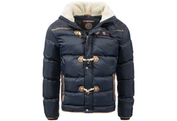 Geographical Norway Winterjacke Designer Herren Outdoorjacke Dunkelblau/Hellblau/Blau