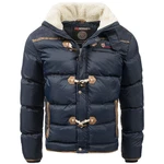 Geographical Norway Winterjacke Designer Herren Outdoorjacke Dunkelblau/Hellblau/Blau