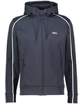 BOSS Sweatjacke mit Kapuze SAGGY Dunkelblau/Grau