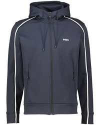 BOSS Sweatjacke mit Kapuze SAGGY Dunkelblau/Grau