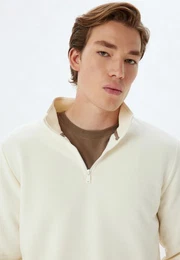 Sweatshirt Halbreiverschluss Softshell