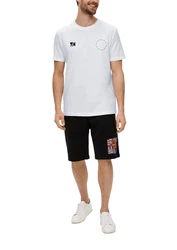 s.Oliver Kurzarmshirt T-Shirt Weiß/Schwarz/Dunkelblau/Rot/Türkis/Creme