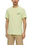 s.Oliver Kurzarmshirt T-Shirt Hellgrün/Grün/Neonfarben/Gelb