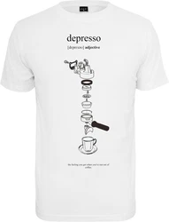Mister Tee T-Shirt Depresso Tee Lila/Weiß/Gelb