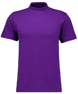RAGMAN Stehkragenshirt Lila/Dunkelblau